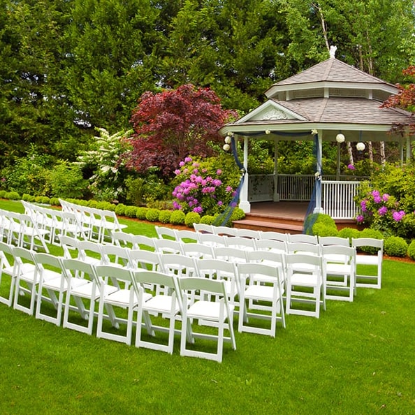 delivery and setup are included in the rental of our wedding & event trailers